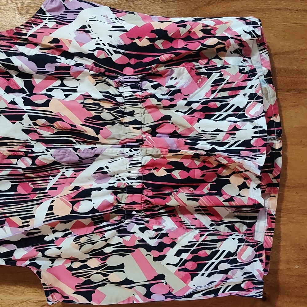 CJ Banks Colorful Safari-Style Vest Pink Purple Khaki Cotton Stretch Zip-Up 1X - Picture 7 of 9